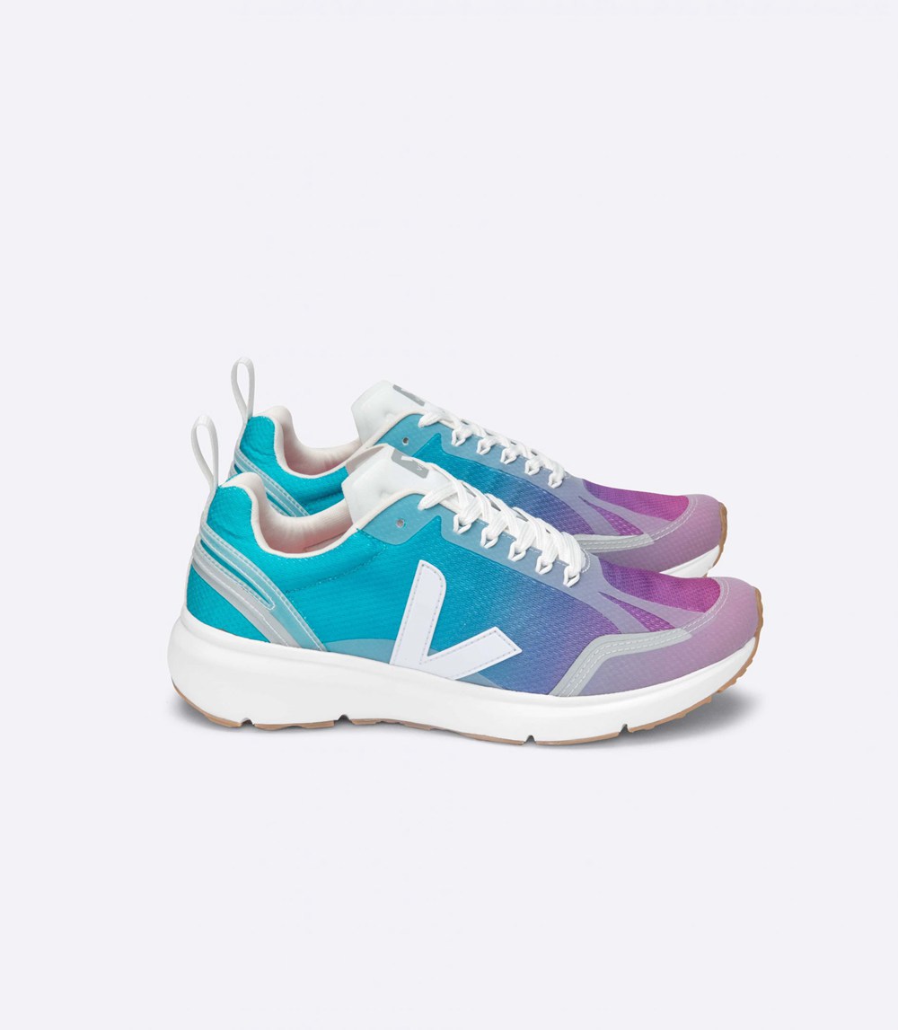 Veja Trainers Mens Blue/White - Condor 2 Alveomesh - COEU-97428